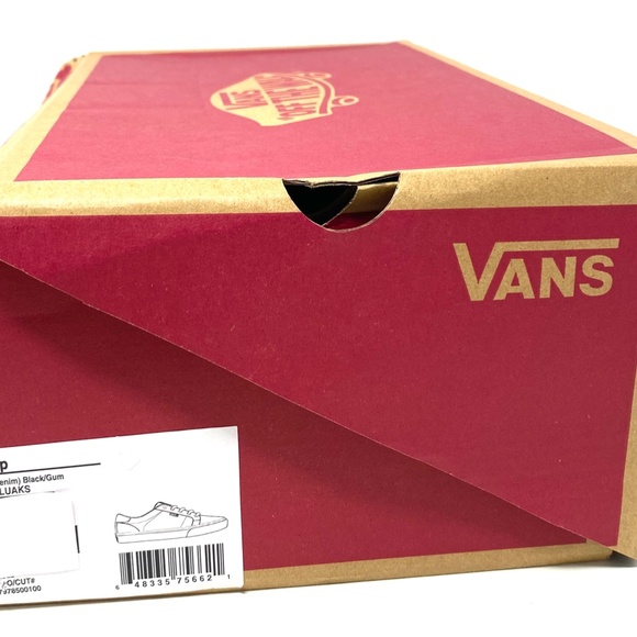 VANS Bishop Waxed Denim Black Men Low Top Canvas Sneakers Shoes Size VN000NLUAKS - Picture 10 of 11